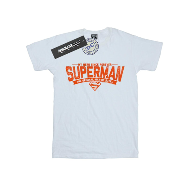 DC Comics Girls Superman My Hero Bomull T-shirt 12-13 år Vit White 12-13 Years