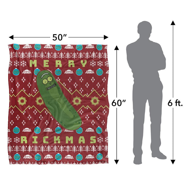 Rick And Morty Merry Rickmas Pickle Rick Julfilt En Multicoloured One Size
