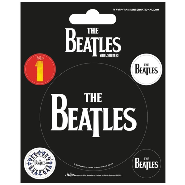 The Beatles Stickers Set One Size Svart/Vit Black/White One Size