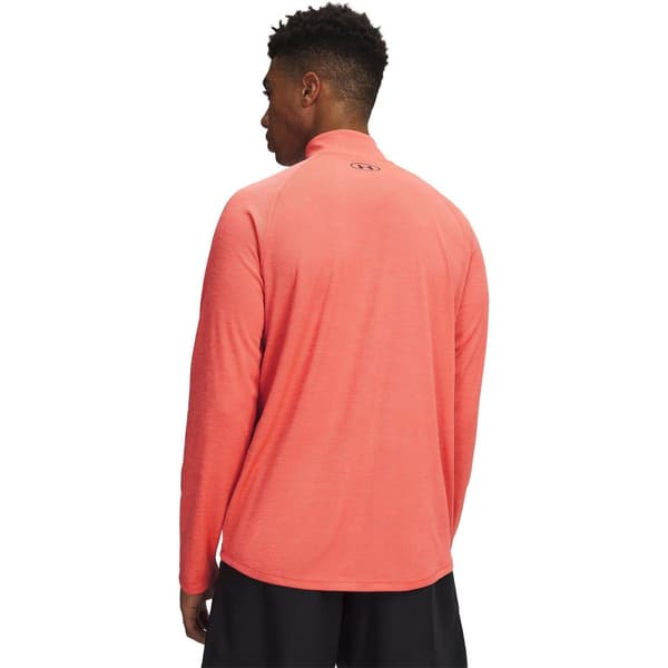 Under Armour Herr Tech Textured Half Zip Tröja M Venom Röd/Svart Venom Red/Black M