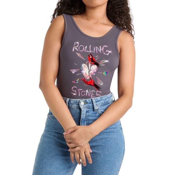 Amplified Dam/Dam Hackney Diamonds The Rolling Stones Bodysuit Charcoal M