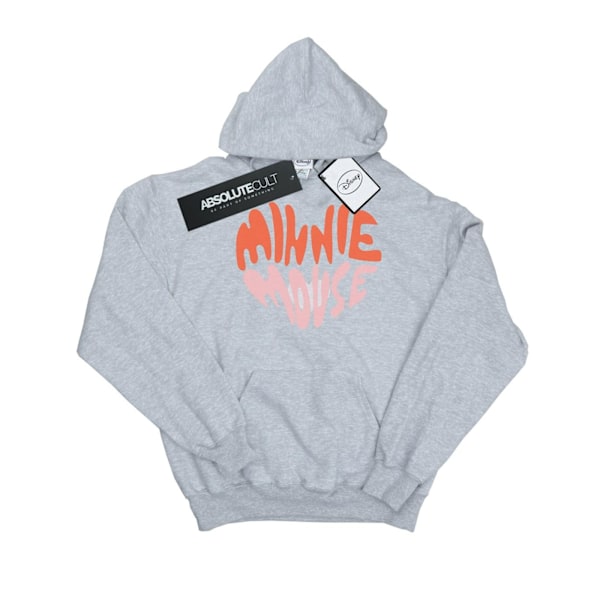 Disney Herr Minnie Mouse Hjärtformad Hoodie M Sports Grey Sports Grey M