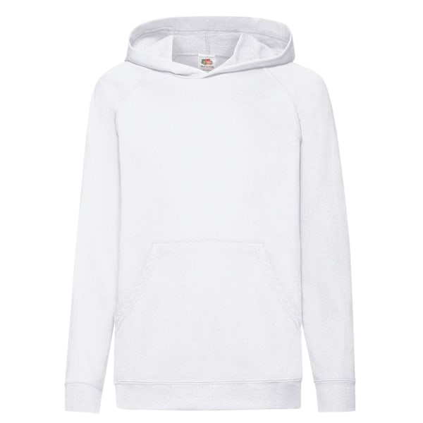 Fruit of the Loom Unisex Adult Lightweight Hooded Sweatshirt 5-6 år White 5-6 Years