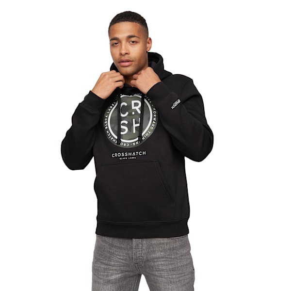 Crosshatch Camfar Hoodie S Svart Black S