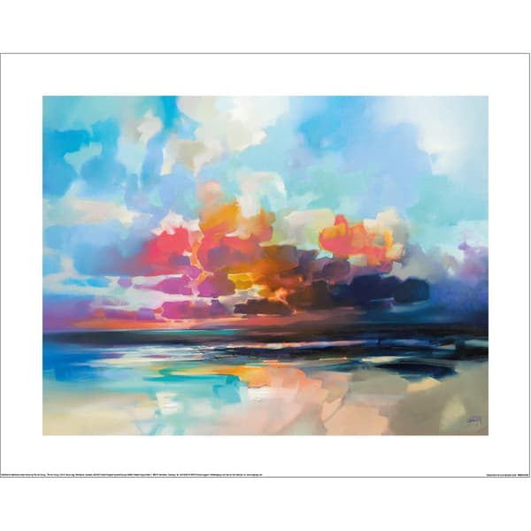 Scott Naismith Cloud Flow Konsttryck 60cm x 80cm Flerfärgad Multicoloured 60cm x 80cm