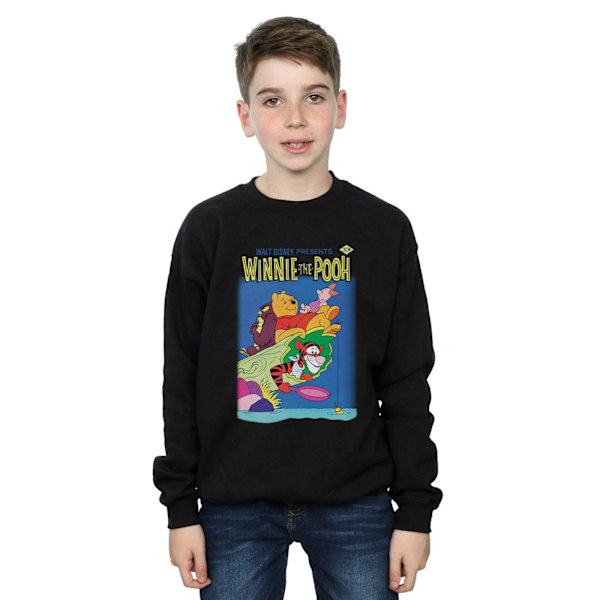 Disney Boys Winnie The Pooh Poster Sweatshirt 12-13 år Vit White 12-13 Years