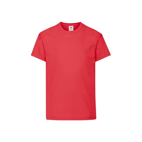 Fruit of the Loom Barn/Barn Original T-shirt 5-6 år Röd Red 5-6 Years