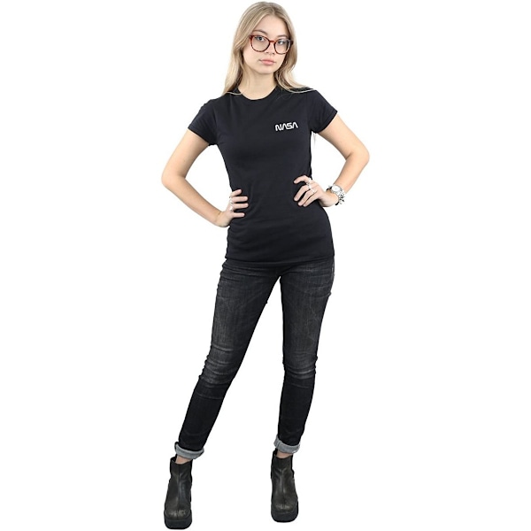 NASA Dam/Dam Modern Logo Bomull T-shirt XL Svart/Vit Black/White XL