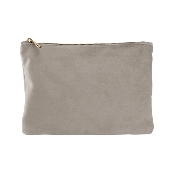 Bagbase Plain Velvet Accessory Bag L Moonstone Moonstone L