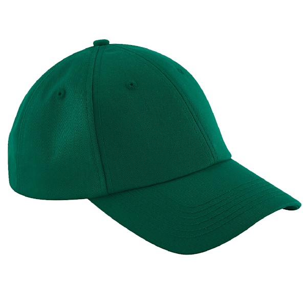 Beechfield Unisex Authentic 6 Panel Baseball Cap One Size Bottl Bottle Green One Size