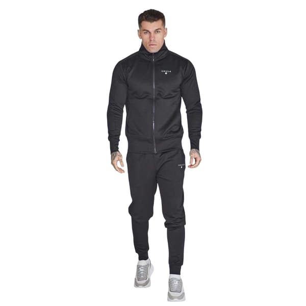 SikSilk Herr Essential Athletic Jacka XL Svart Black XL