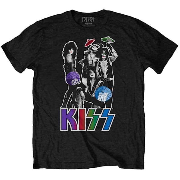 Kiss Unisex Vuxen Paraply Bomull T-Shirt M Svart Black M