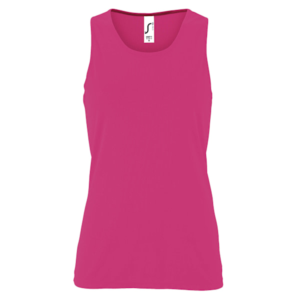 SOLS Dam/Kvinnor Sportig Performance Ärmlös Tank Top XL Ne Neon Pink XL