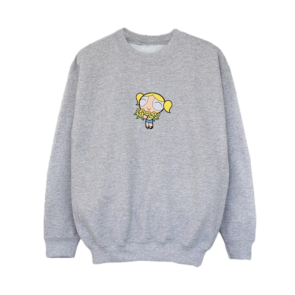 Powerpuff Girls Pojks Sweatshirt 3-4 År Sports Grey Sports Grey 3-4 Years