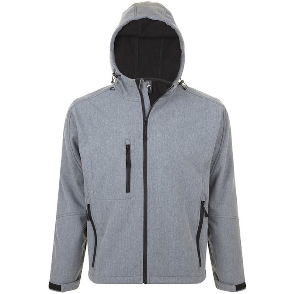 SOLS Replay Herr Huvtröja Soft Shell Jacka (Andningsbar, Vindtät Grey Marl L