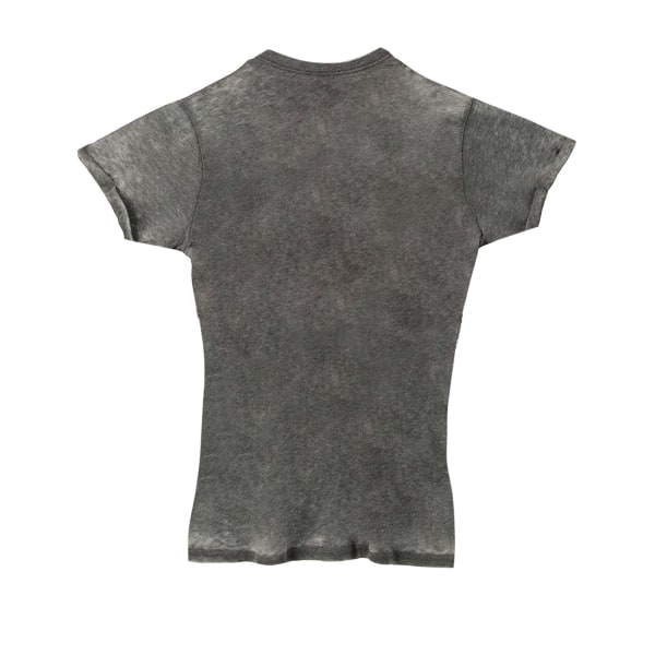 Queen Unisex Vuxen Burnout Union Jack T-shirt XL Kolgrå Charcoal Grey XL
