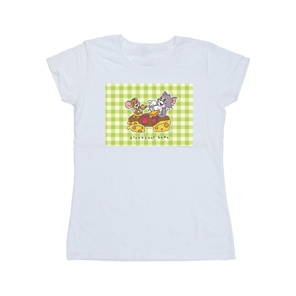 Tom And Jerry Dam/Dam Breakfast Buds Bomull T-shirt S Vit White S