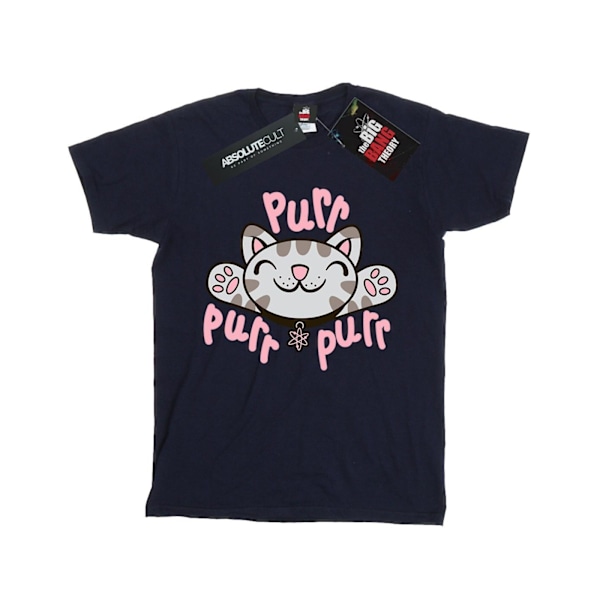 Big Bang Theory Girls Soft Kitty Purr Bomull T-shirt 12-13 År Navy Blue 12-13 Years