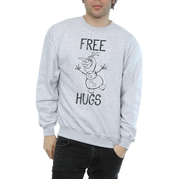Disney Herr Frozen Olaf Kramar Sweatshirt M Sports Grey Sports Grey M