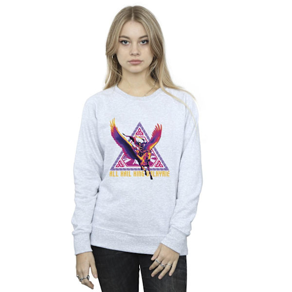 Marvel Dam/Kvinnor Thor Love And Thunder All Hail Valkyrie Sw Sports Grey M