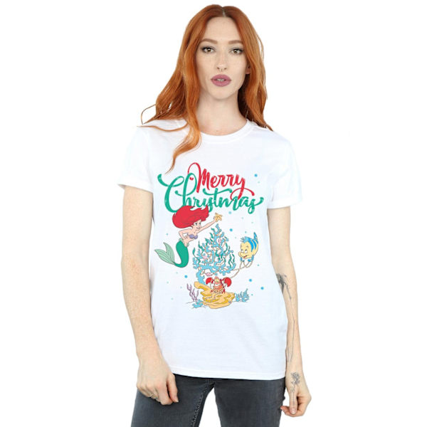 Disney Dam/Damer Princess Ariel God Jul Bomull Boyf White XXL