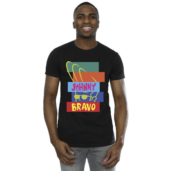 Johnny Bravo Herr Pop Art T-shirt XL Svart Black XL