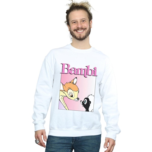 Disney Herr Bambi Nice To Meet You Sweatshirt 4XL Vit White 4XL