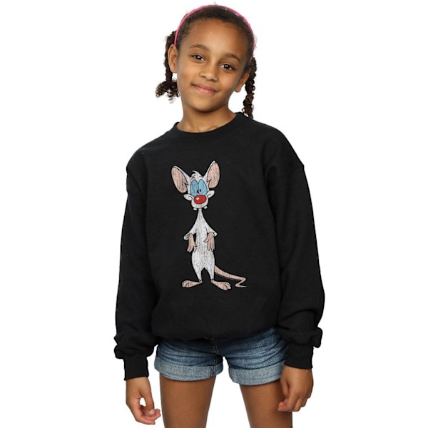 Animaniacs Flickor Pinky Klassisk Pose Sweatshirt 7-8 År Svart Black 7-8 Years