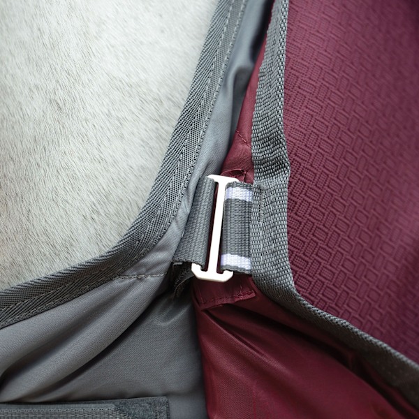 Weatherbeeta Comfitec Plus Dynamic II Medium Lite Avtagbar Hals Hästtäcke 6´ 3 Maroon/Grå/Vit Maroon/Grey/White 6´ 3