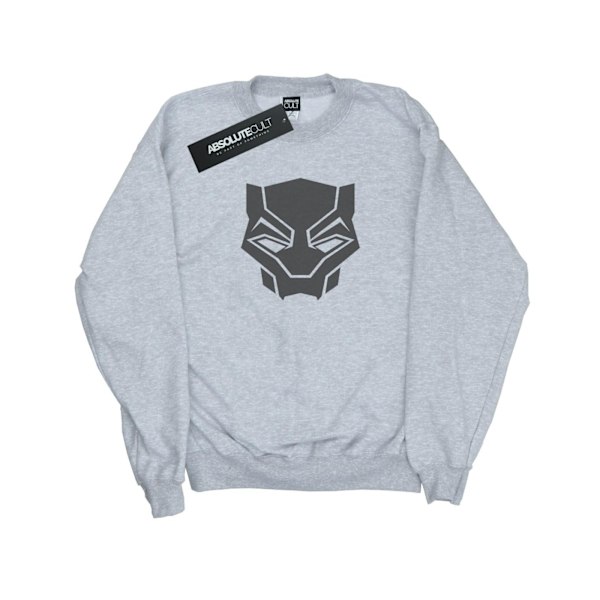 Marvel Boys Black Panther Black On Black Sweatshirt 5-6 År S Sports Grey 5-6 Years