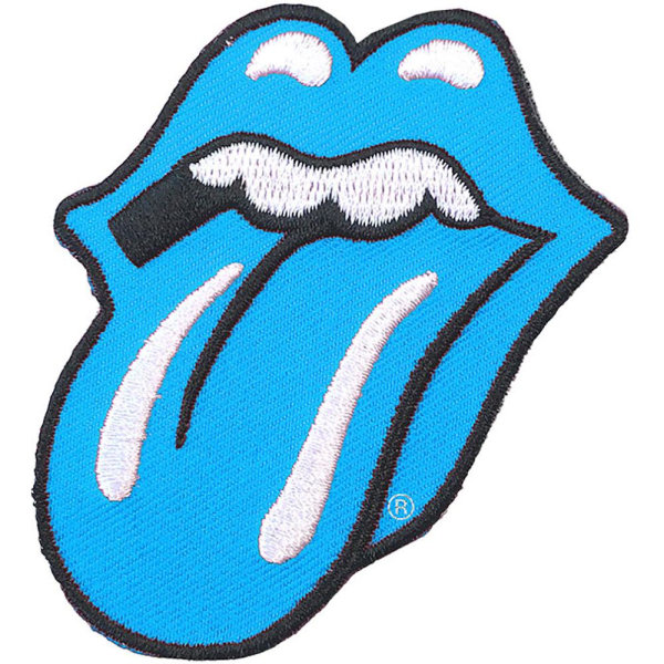 The Rolling Stones Classic Tongue Patch One Size Blue Blue One Size