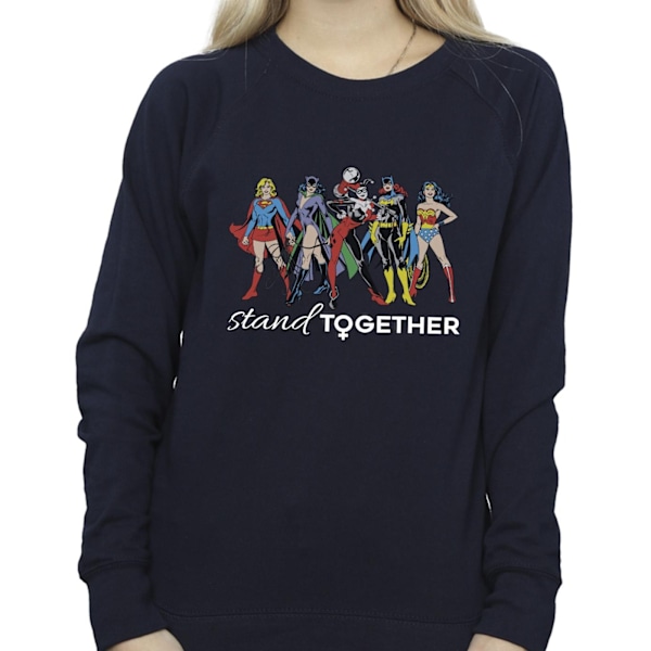 DC Comics Dam/Kvinnor Women Of DC Stand Together Sweatshirt M Navy Blue M