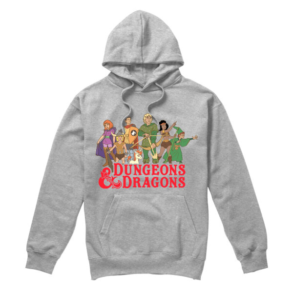 Dungeons & Dragons Herr Line Up Pullover Hoodie L Sports Grey Sports Grey L