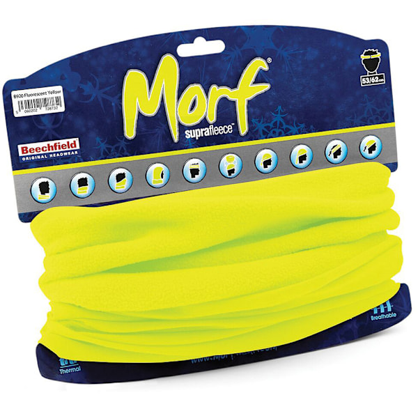 Beechfield Dam/Kvinnor Multi-use Suprafleece Morf En Storlek Fl Fluorescent Yellow One Size