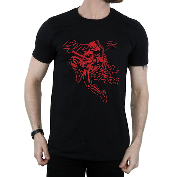 Marvel herr Deadpool Budda Budda T-shirt S svart Black S