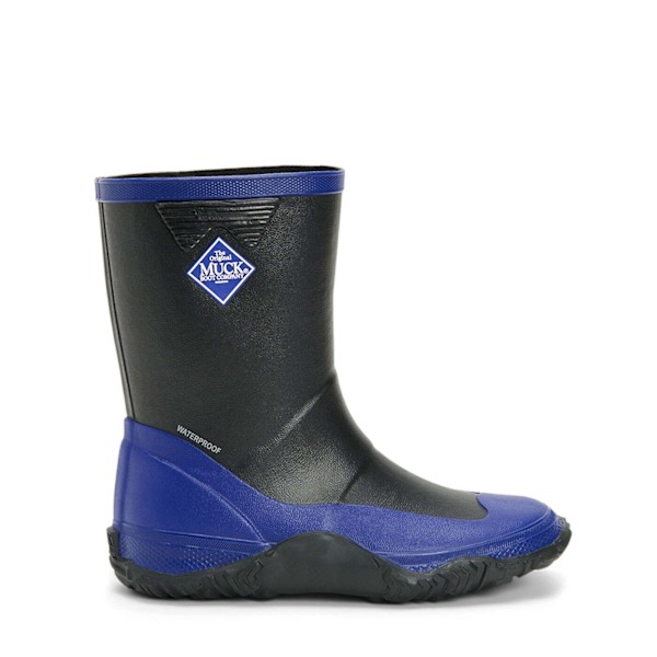 Muck Boots Barnstövlar för Barn/Barn Forager Wellington Boots 10 UK Barn Black/Blue 10 UK Child