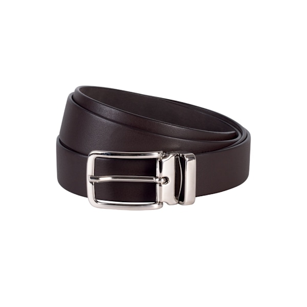 K-UP Klassiskt läderbälte One Size Mörkbrunt Dark Brown One Size