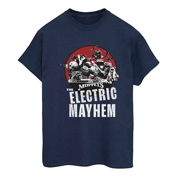 The Muppets Dam/Kvinnor Mayhem Bomulls Boyfriend T-Shirt M Marinblå Navy Blue M