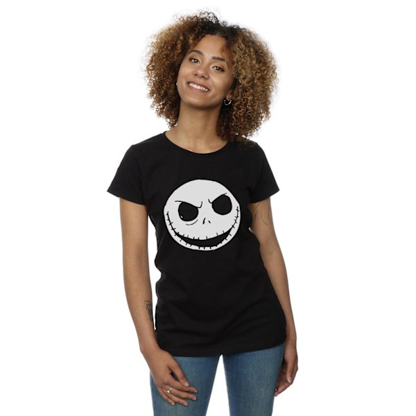 Nightmare Before Christmas Dam/Damer Jack Skellington Ansikte Black XL