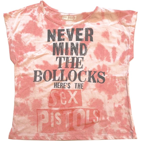 Sex Pistols Damer/Damer Never Mind The Bollocks Dip Dye Crop Pink M