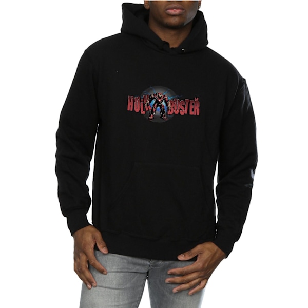 Marvel Mens Avengers Infinity War Hulkbuster 2.0 Hoodie L Svart Black L