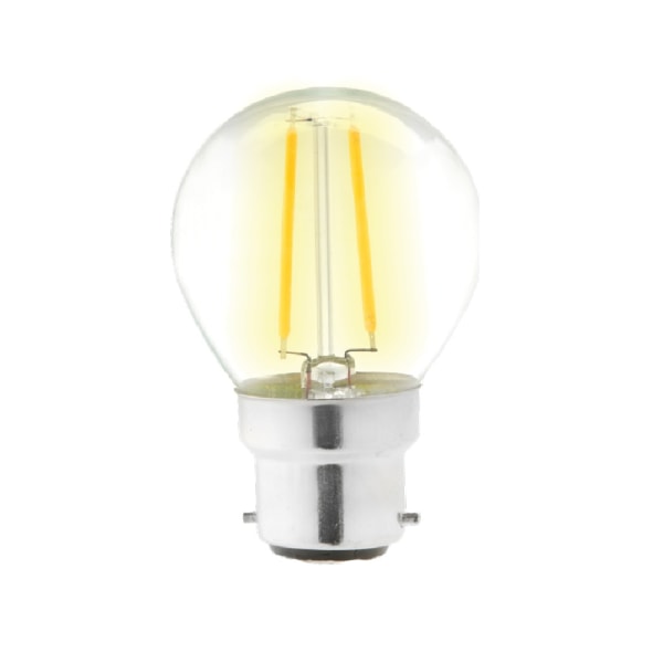 Lyveco BC LED Glödtråd Rund Glödlampa 4w Klar Clear 4w