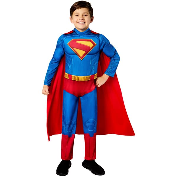 Superman Barn/Barn Deluxe Kostym 3-4 År Blå/Röd Blue/Red 3-4 Years