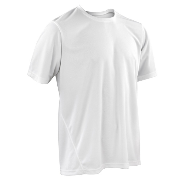 Spiro Herr Quick-Dry Sports Kortärmad Performance T-Shirt M White M