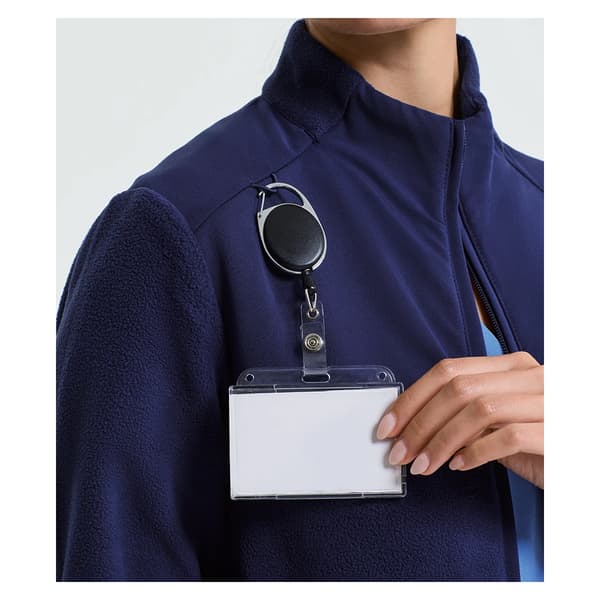 Onna Dam/Dam Panelerad Fleecejacka XL Marinblå Navy XL