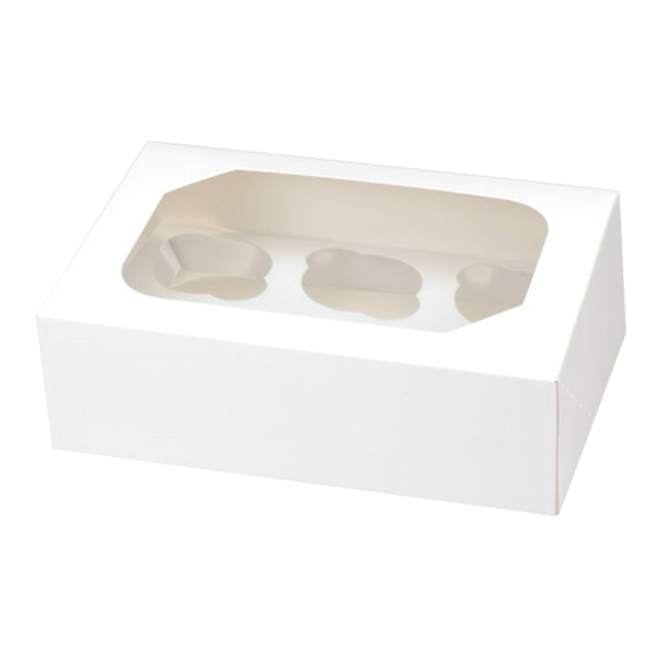 Club Green Muffin/Cupcake Box (2-pack) 2 x 6 Vit White 2 x 6