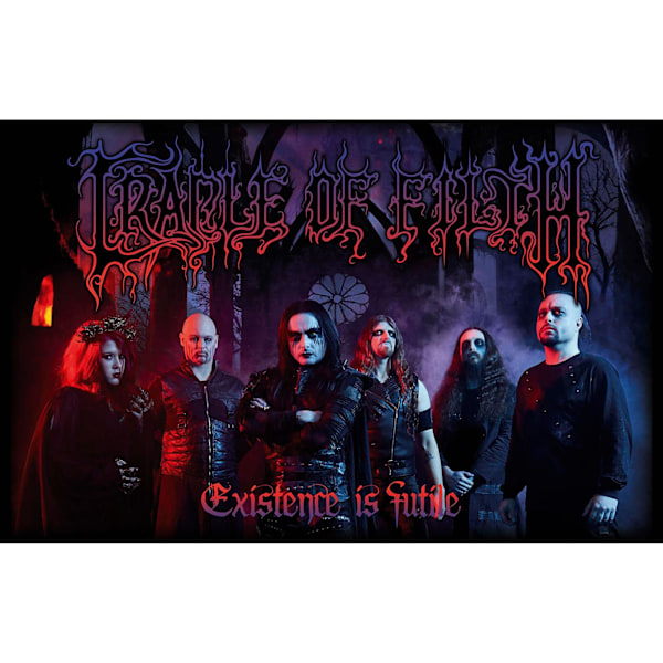 Cradle Of Filth Existence Is Futile Textil Affisch En Storlek Bla Black/Blue/Red One Size