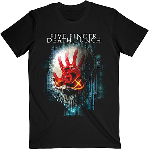 Five Finger Death Punch Unisex Adult Interface Skull T-Shirt L Black L