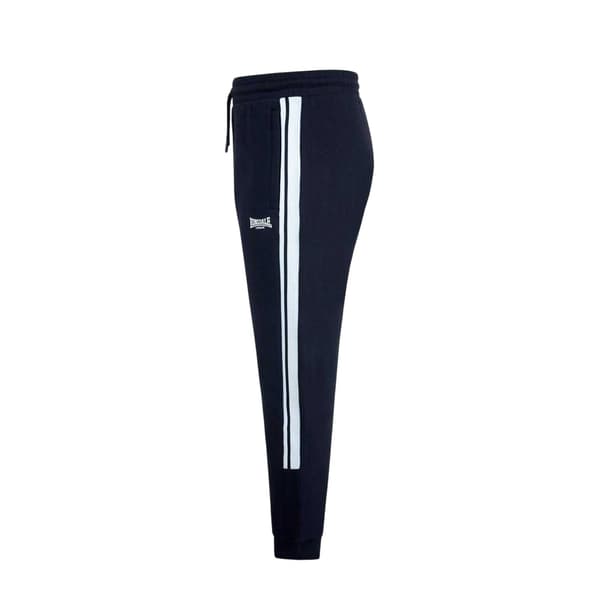 Lonsdale Herr Logo Ribbade Muddar Smala Joggingbyxor S Svart Black S
