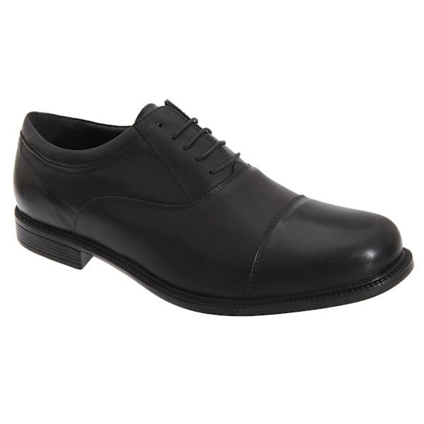 Roamers herr Fuller passform läder Oxford skor 10 UK B Black 10 UK